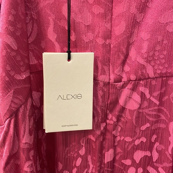 Alexis Aly's Flounce Mini Dress Vivid Fuschia - Picture 5 of 5